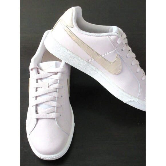 Nike Women's Court Royale Leather Shoes Barely Rose Pink Stone White Sizes NIB - Picture 5 of 6